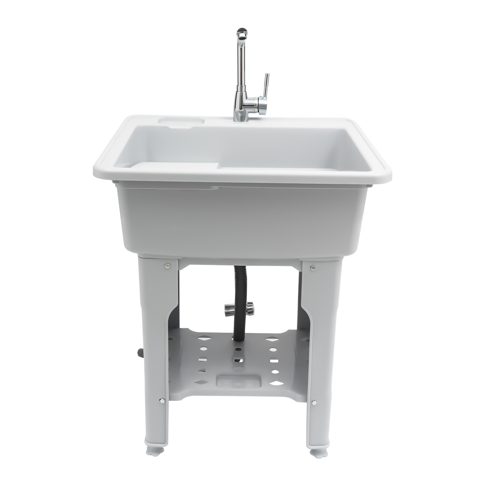 Utility Sink Laundry Tub with Faucet & Basement for Laundry Room Garage or Shop