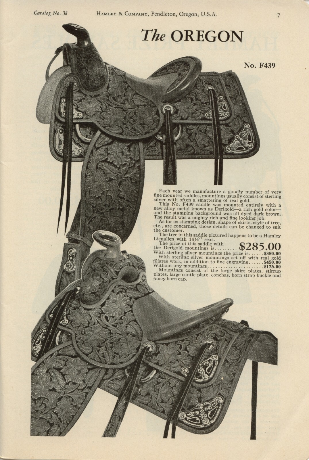 1938 Hamley's Catalog #38 on CD - Saddles, Spurs, Bits