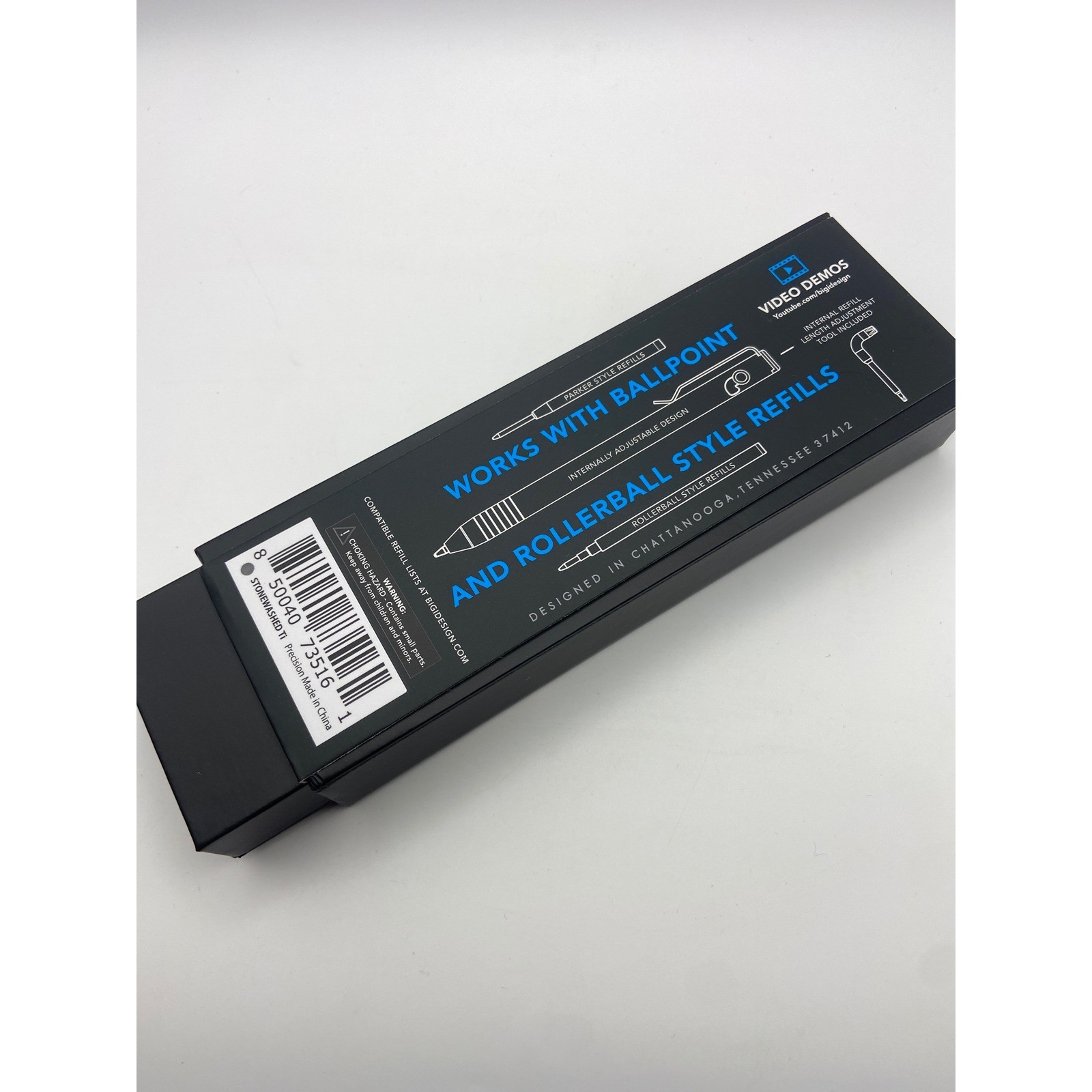 Premium Titanium EDC Pen Stealth Camo Design Lightning clip Custom one of a kind