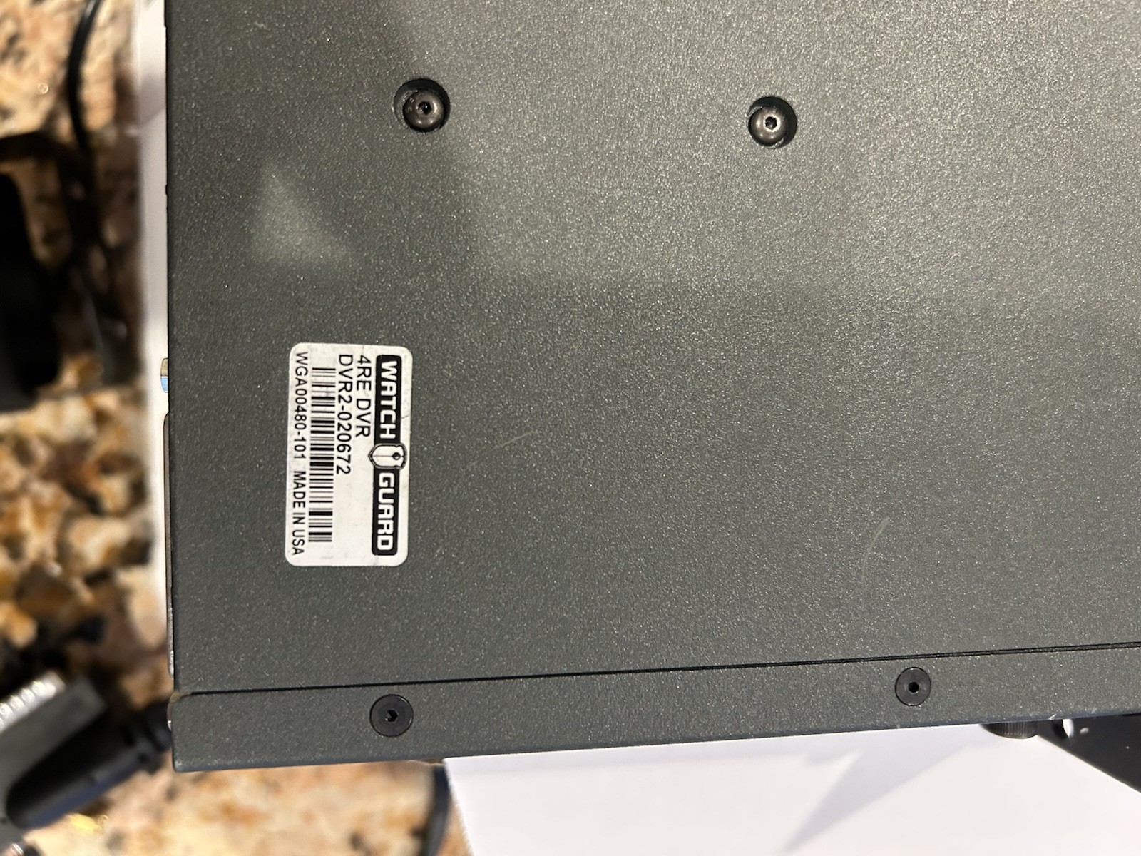 Complete WatchGuard 4RE DVR2 Display - Surveillance System, Dash Camera, Cables.