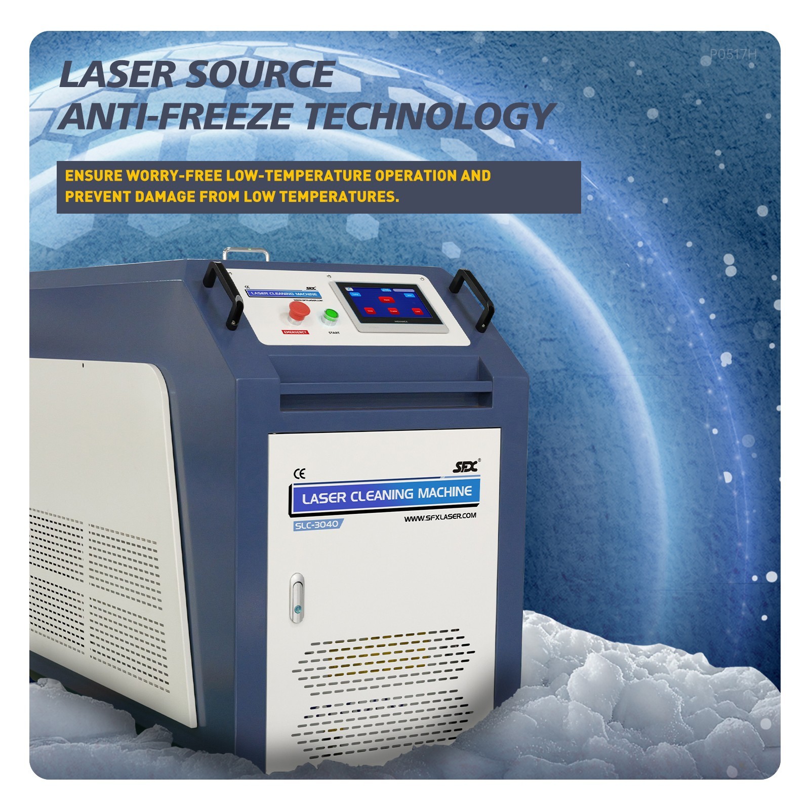 US SFX 2KW Used Fiber Laser Cleaning Machine Metal Rust Paint Removal 90% New