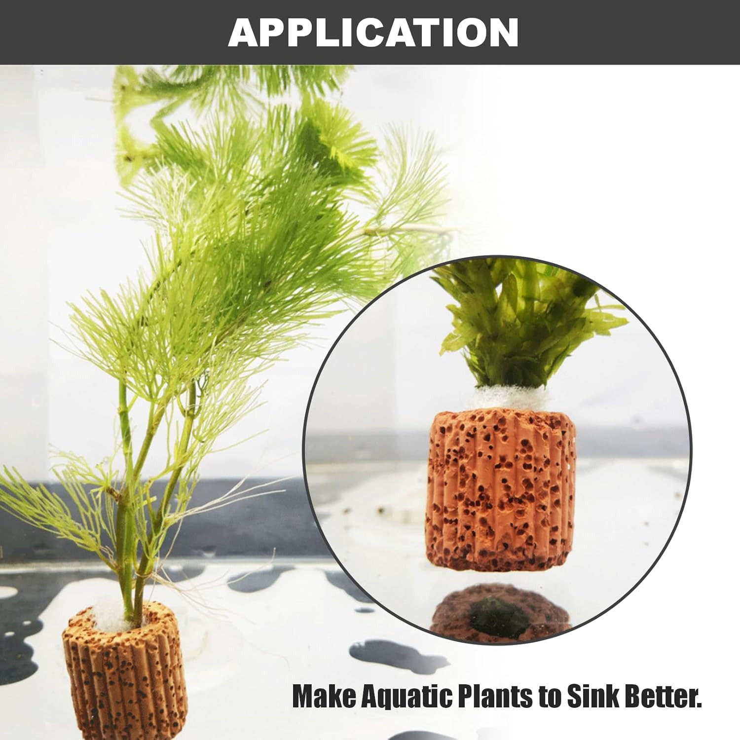 Aquatic Plant Fixed Ring Base, 10-Pack, 25mm Water Plant Cultivation Rings for A