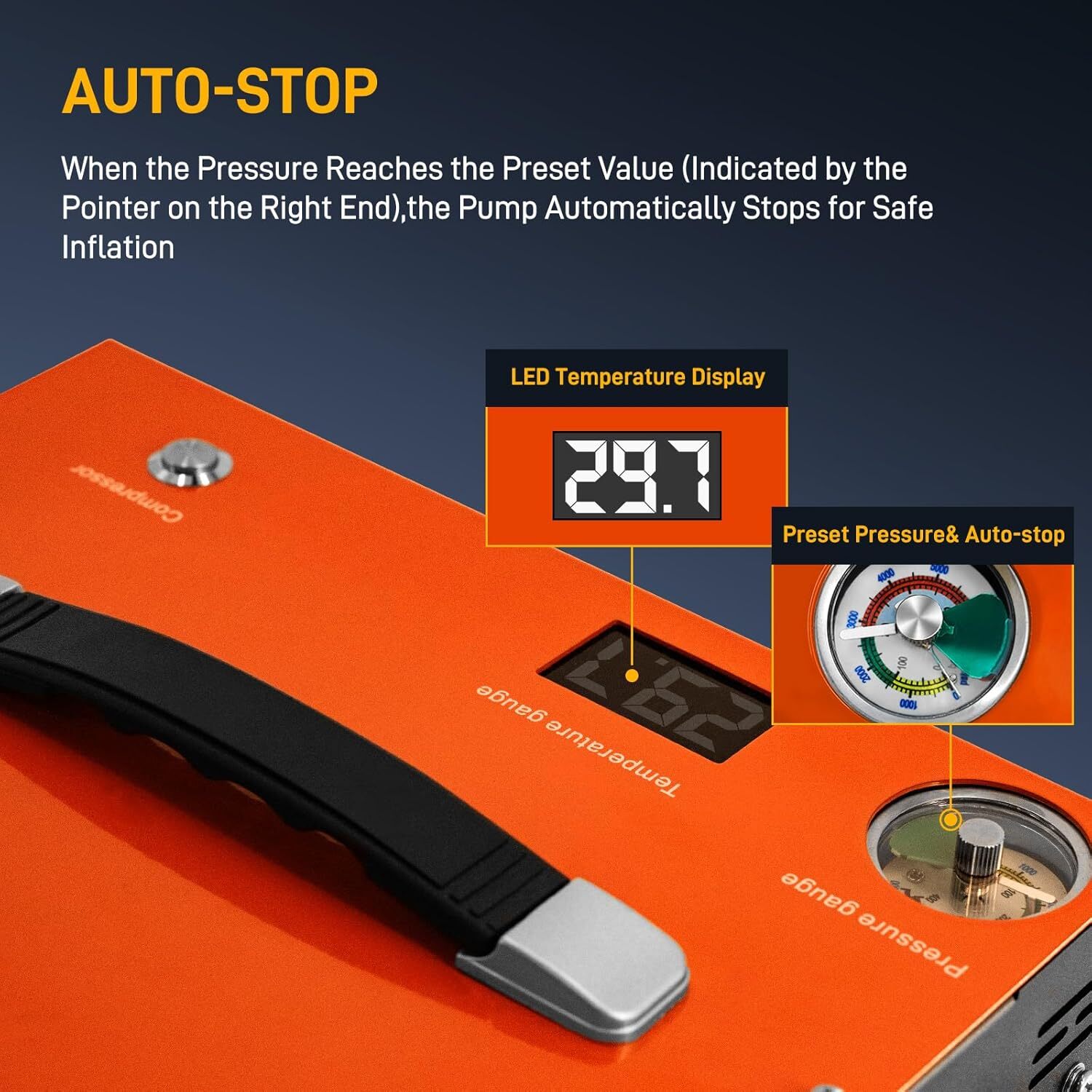 30MPA 4500PSI High Pressure Air Compressor Electric PCP Pump for Airgun Rifle