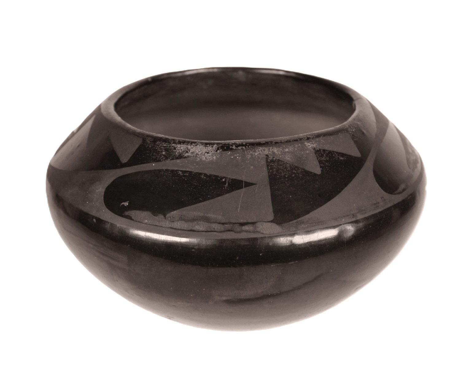 San Ildefonso Pueblo Black on Black Pottery By Maria Martinez ca. 1925 - 1943