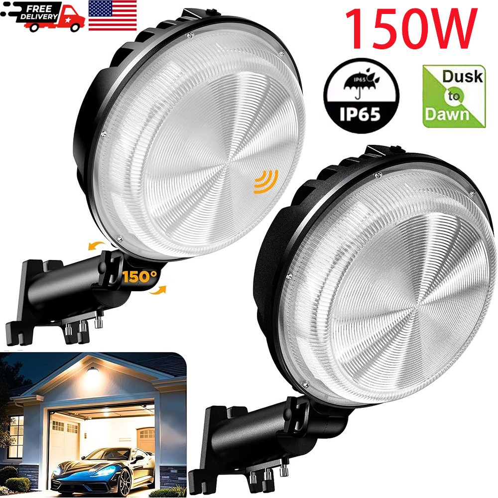 150W LED Barn Yard Street Waterproof Outdoor Security Dusk to Dawn Flood light