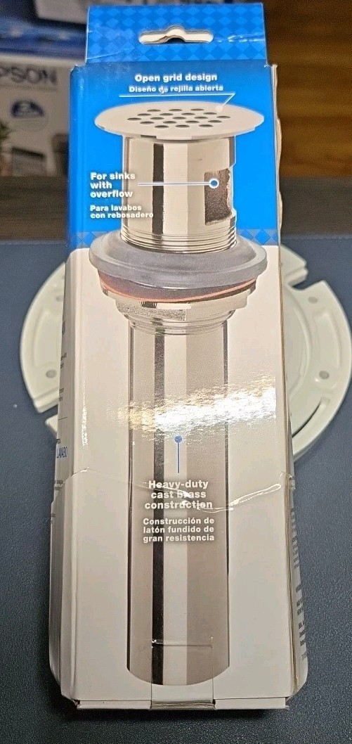 Dearborn Chrome Bathroom Decorative sink drain 1000000447