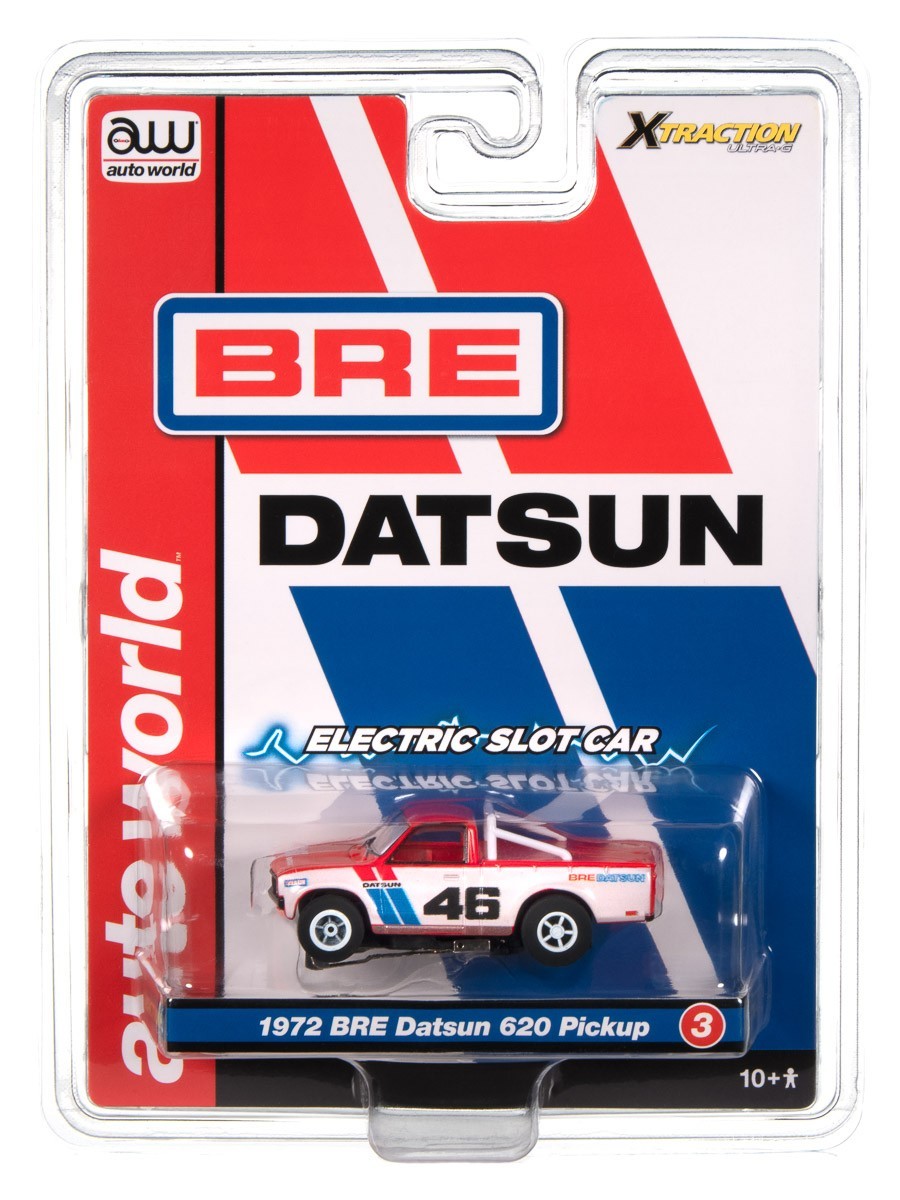 Auto World Xtraction 3 Car Release Called BRE Datsun 620 Pickup, 510 & 240Z