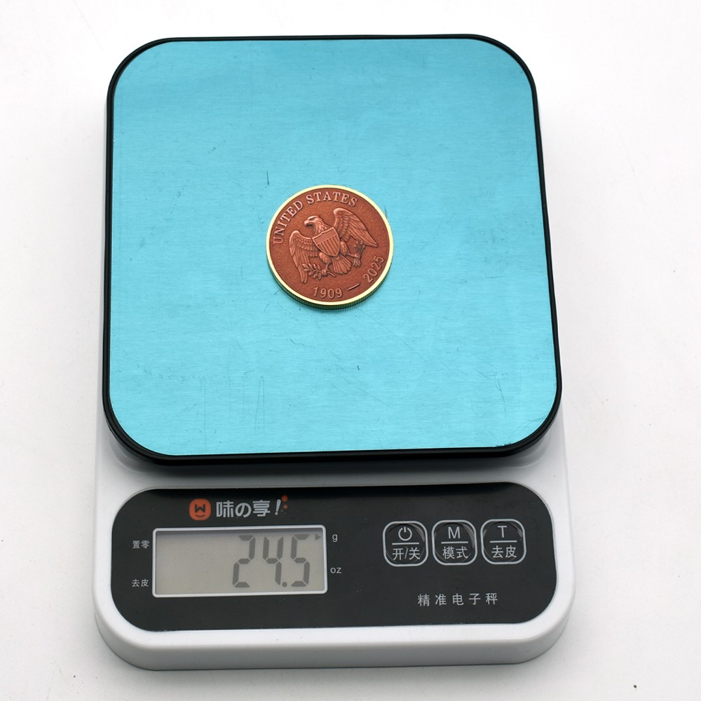 1909-2025 Final Penny Tribute Coin Lincoln Last One Cent Commemorative Medal