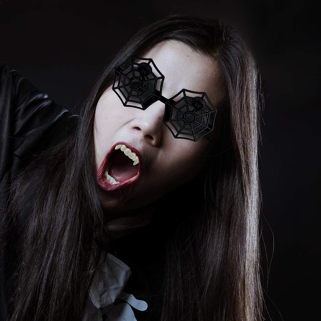 12 Pieces Gnarly Teeth Gag Teeth Ugly Fake Teeth Vampire Denture for Halloween