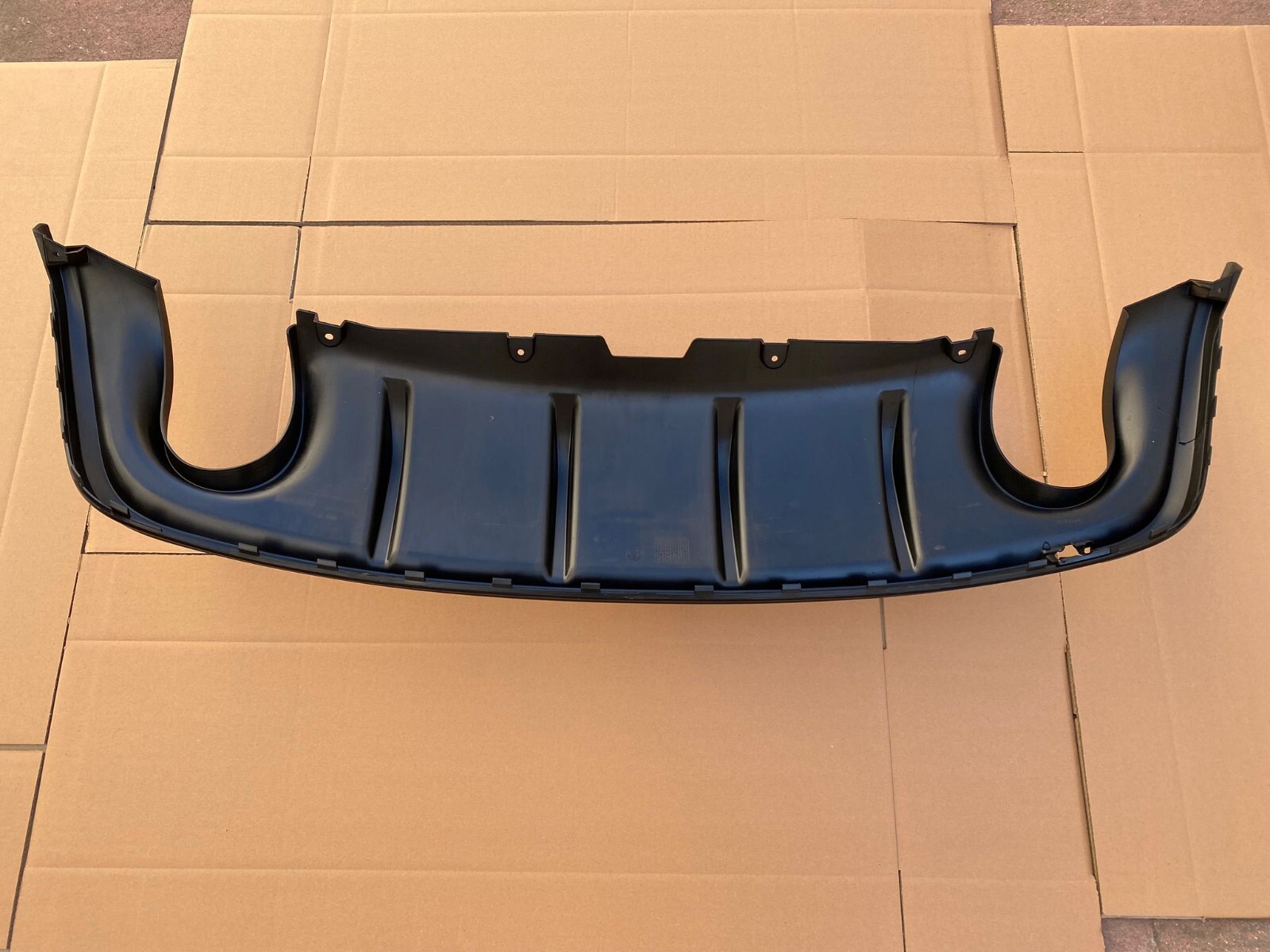 Dam Spoiler Rear Bumper Juliet Black Edge Double Exhaust ORIGINAL