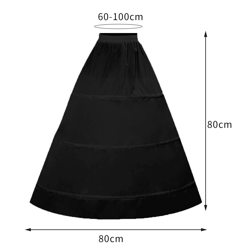 Women White Bridal Petticoat Hoop Skirt Crinoline Slip Wedding Gown Underskirt