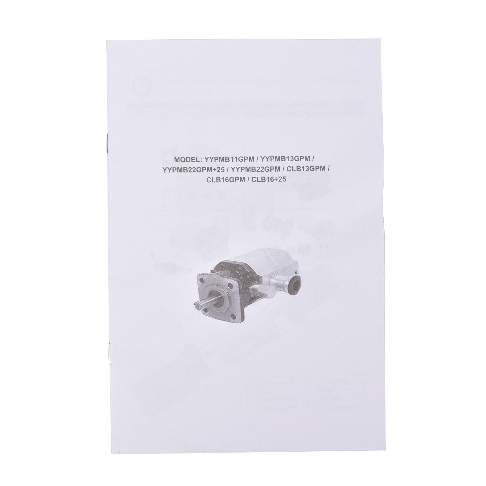 22 GPM 2-Stage Hydraulic Log Splitter Pump 3000 PSI 3600RPM Gear Pump 5/8" Shaft