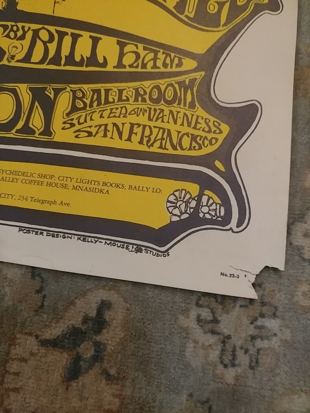 FD022 FAMILY DOG Poster GRATEFUL DEAD Sopwith Camel AVALON Mouse