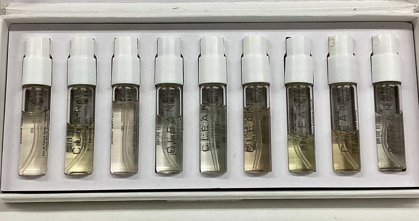 Clean Reserve Discovery Layering Set 9x 0.05oz TRAVEL SIZE As Pictured!