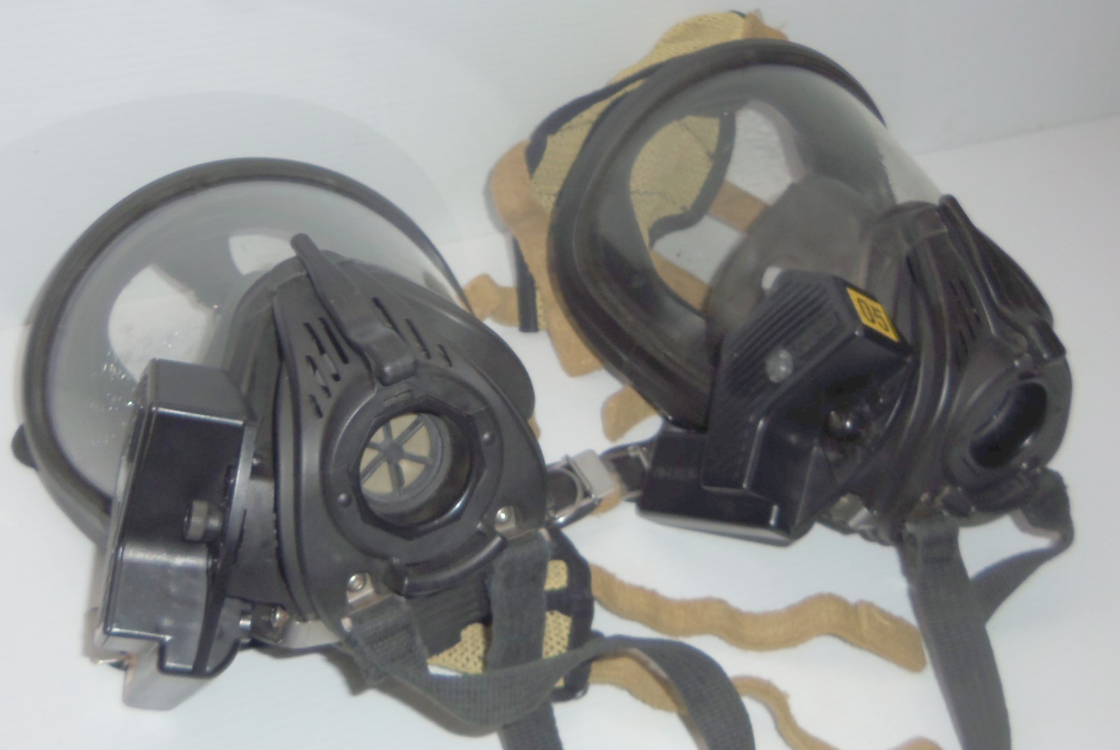 2 MSA Ultra-Elite Firehawk MMR SCBA Med. Facepieces & 2 Nightfighter Systems