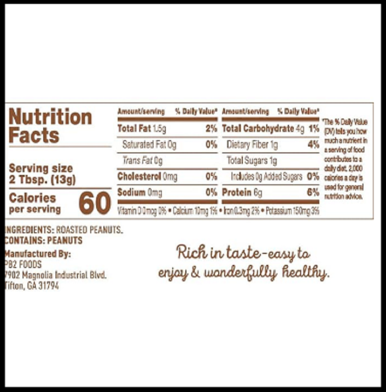 PB2 Pure Peanut Butter Powder - 2 lb/32 oz Jar - No Added Sugar No Added Salt...