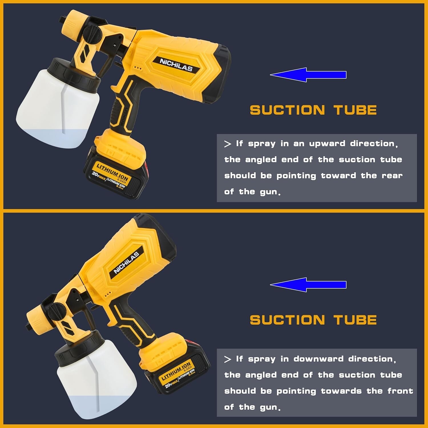 Cordless Paint Sprayer Compatible with DEWALT 20V Battery, Brushless Motor HVLP