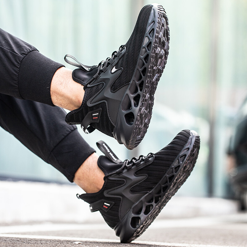 Mens' Sneakers Safety Work Shoes Steel Toe Anti-smash Boots Indestructible Shoes