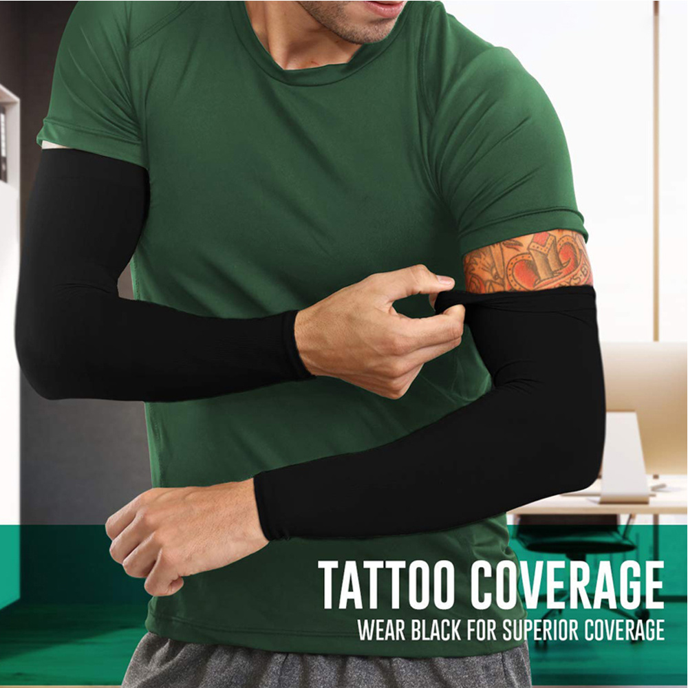 Summer Cooling Arm Sleeves Cover UV Sun Protection Sports Outdoor for Men Women
