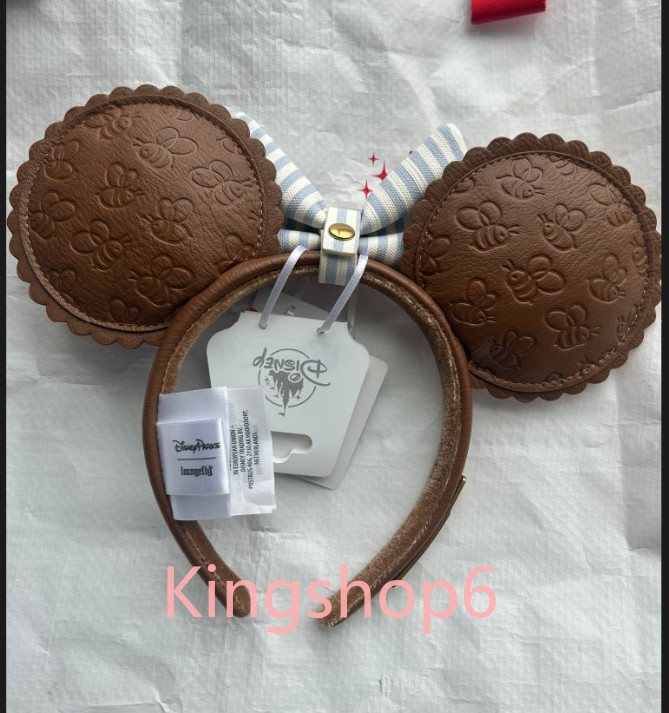 Authentic 2026 HongKong Disney Loungefly Winnie The Pooh Bee Ears Headband