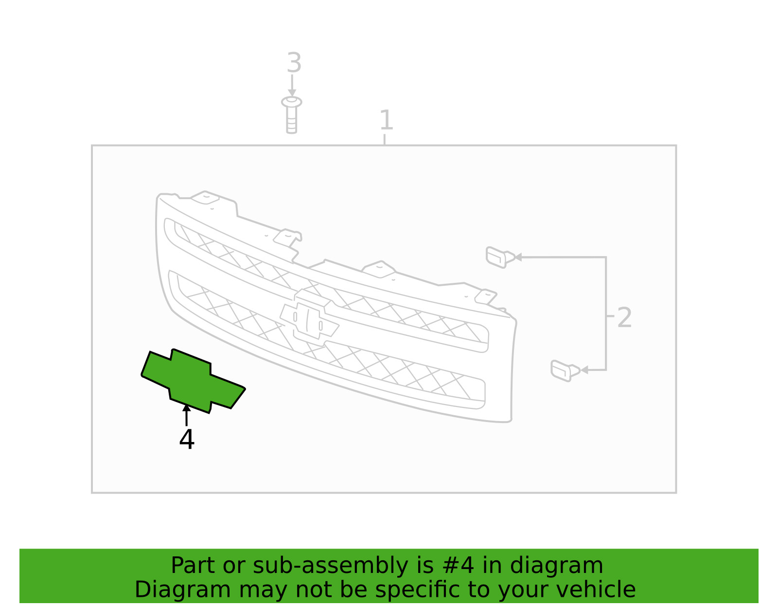 Front Bowtie Emblem Gold Black 2007-13 Silverado 1500 & 2007-2010 2500HD 3500HD