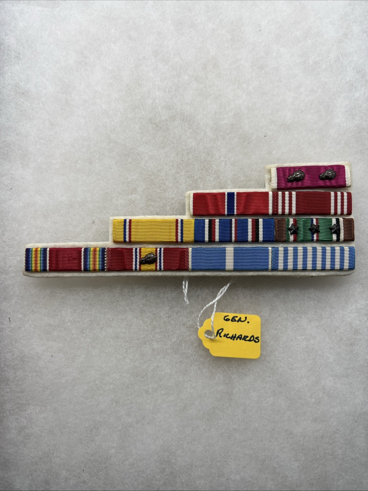 WW2 - Korean War US Army General Ribbon Bar Rack (EE945