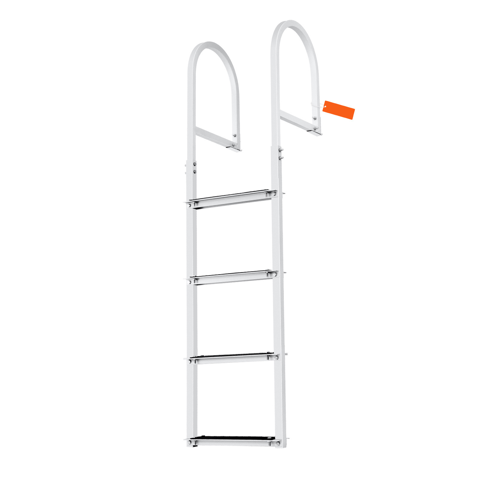 Aluminum Dock Ladder Boat Dock Ladder Removable 4 Steps with 500lbs Load