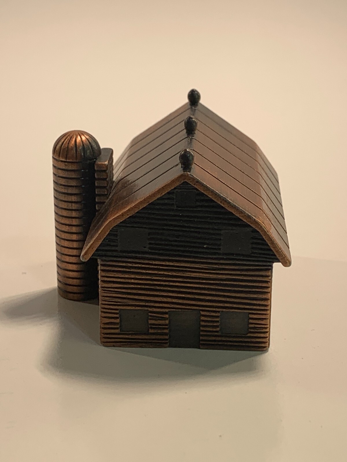 Vintage Die-Cast Pencil Sharpener Copper Barn PSC2