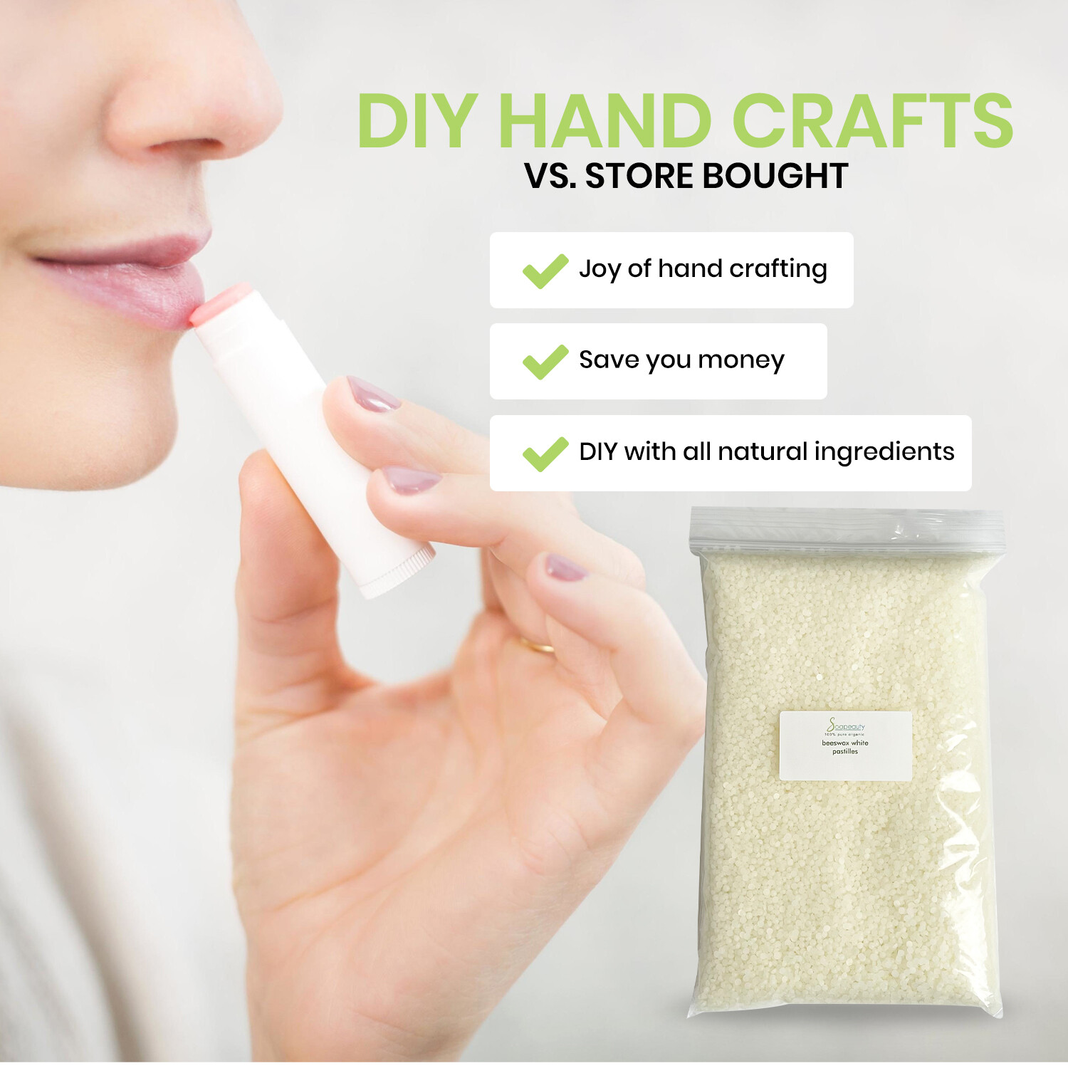 White Beeswax Pastilles Beads 100% Pure & Natural Made in USA Bulk 4 oz to 23 lb