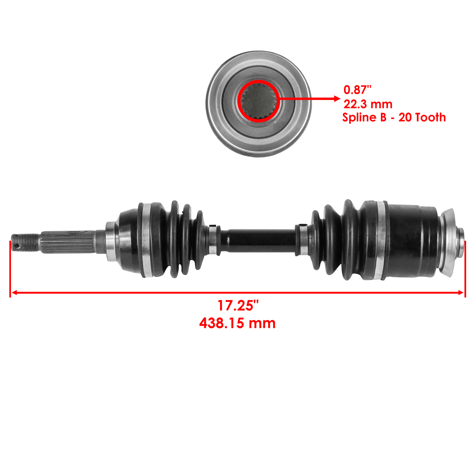 54901-19B31 Front CV Axles For Suzuki QuadRunner LTF250F 1997-2002 Left/Right