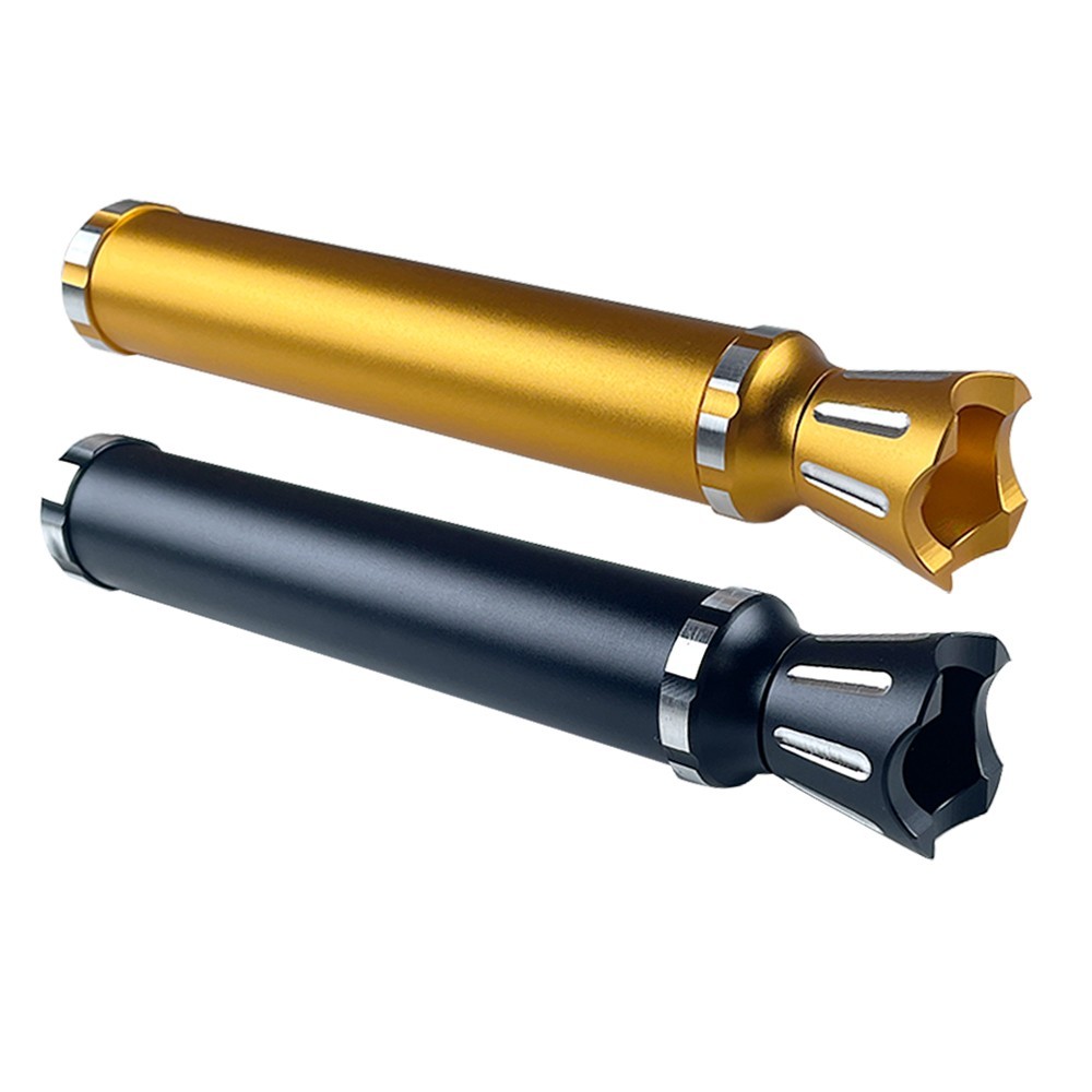 Aluminum Cigar Tube Crash Proof Cigar Travel Case Adjustable Two Sizes Black 2