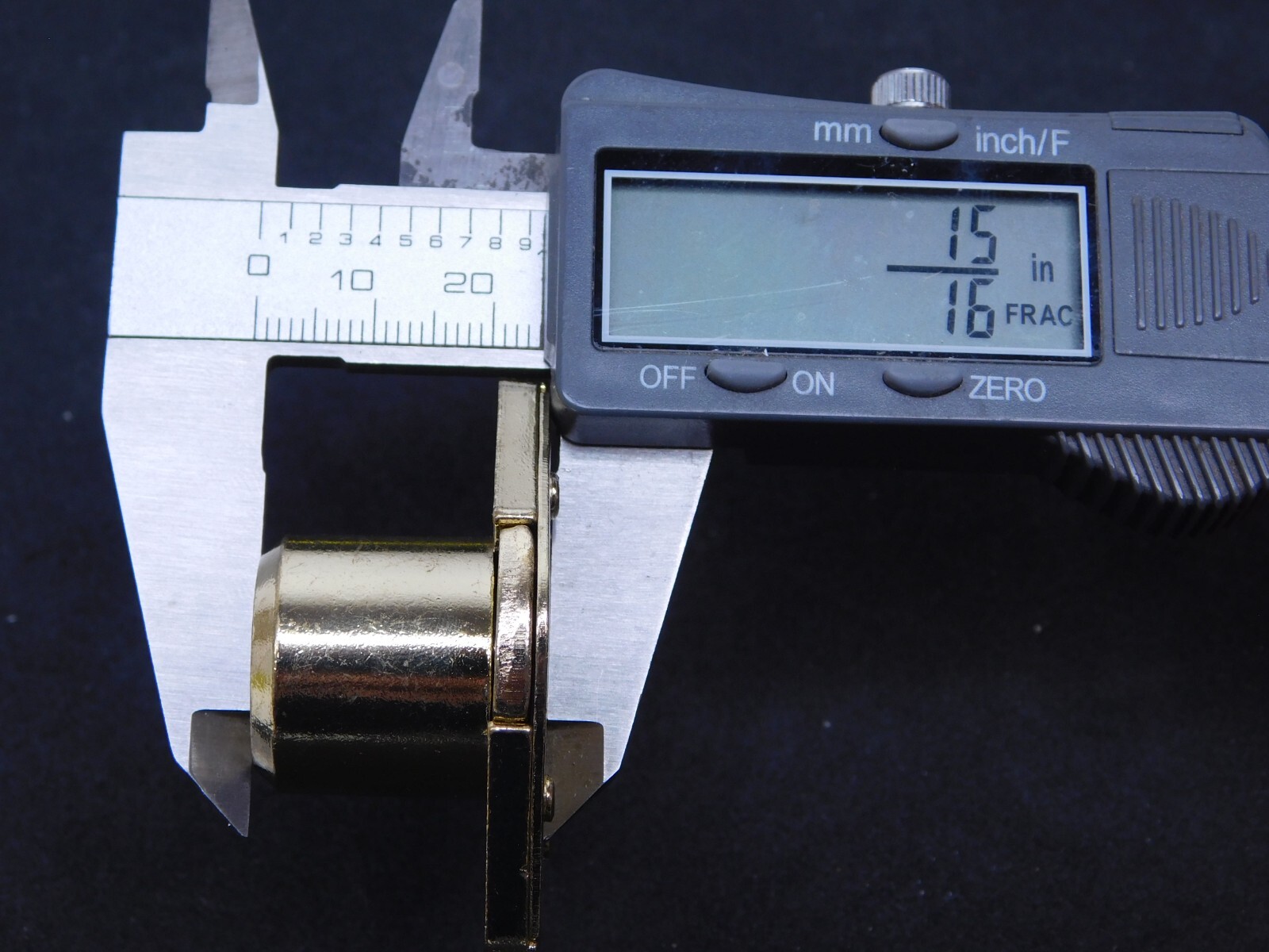 DESK OFFICE DRAWER CABINET LOCK BRASS 7/8"DIA x 3/4"L Cylinder (Keyed Alike) HN