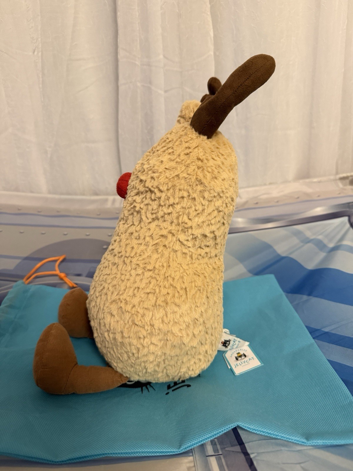 Authentic Jellycat Amuseables Peanut Reindeer LARGE - BNWT - US Seller