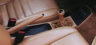 Porsche 924 944 968 928 leather shiftboot knob+Emblem