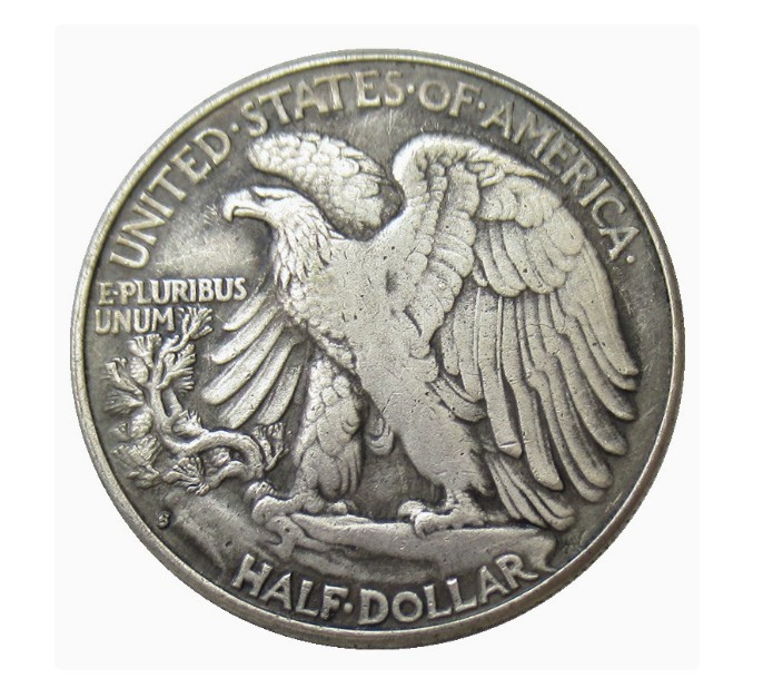 Bulk Lot of 3 1916-1918-S Half Dollar Walking Statue of Liberty Silver Coin