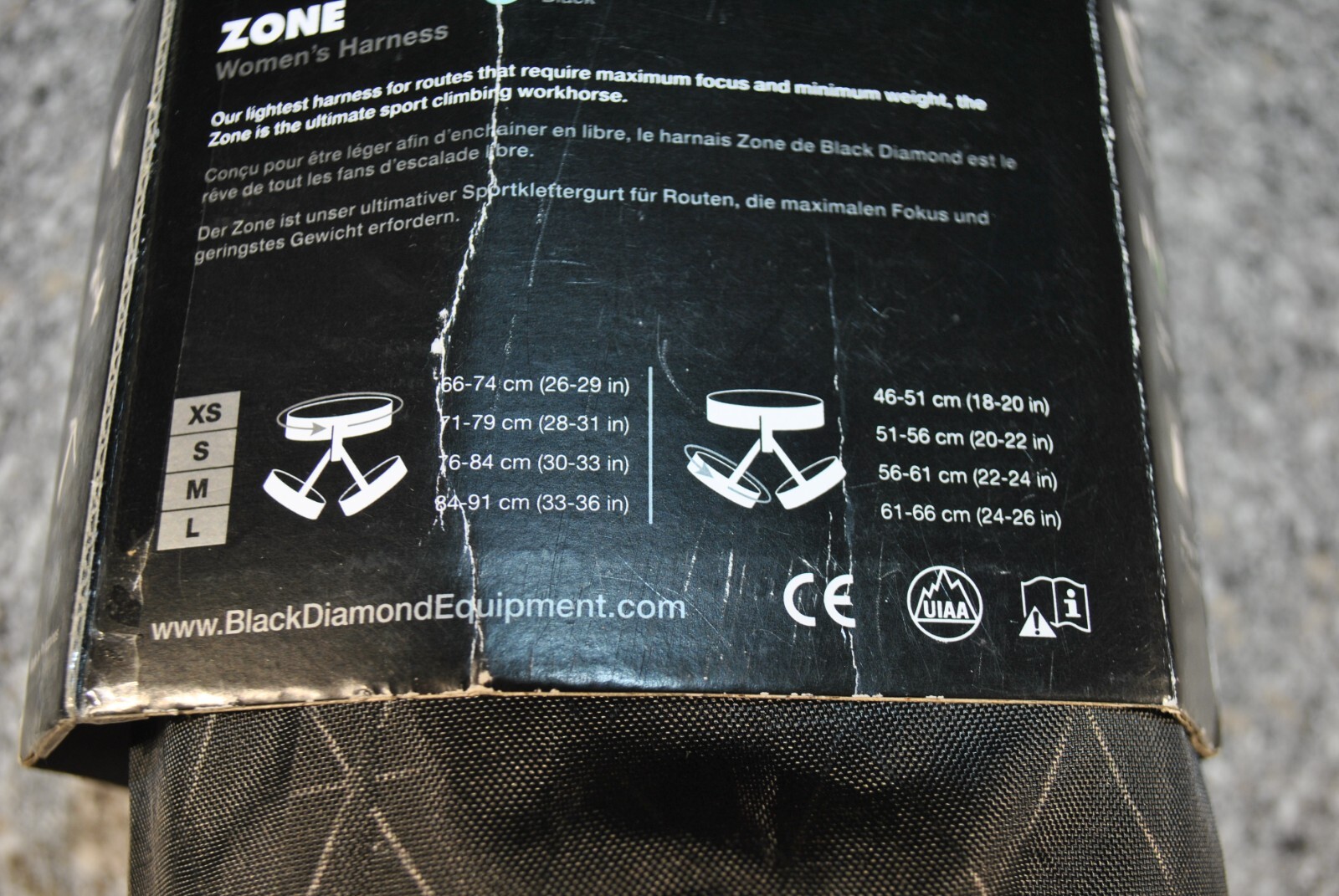 Black Diamond Zone Women’s Climbing Harness Sz XS, NOS FAST SHIP