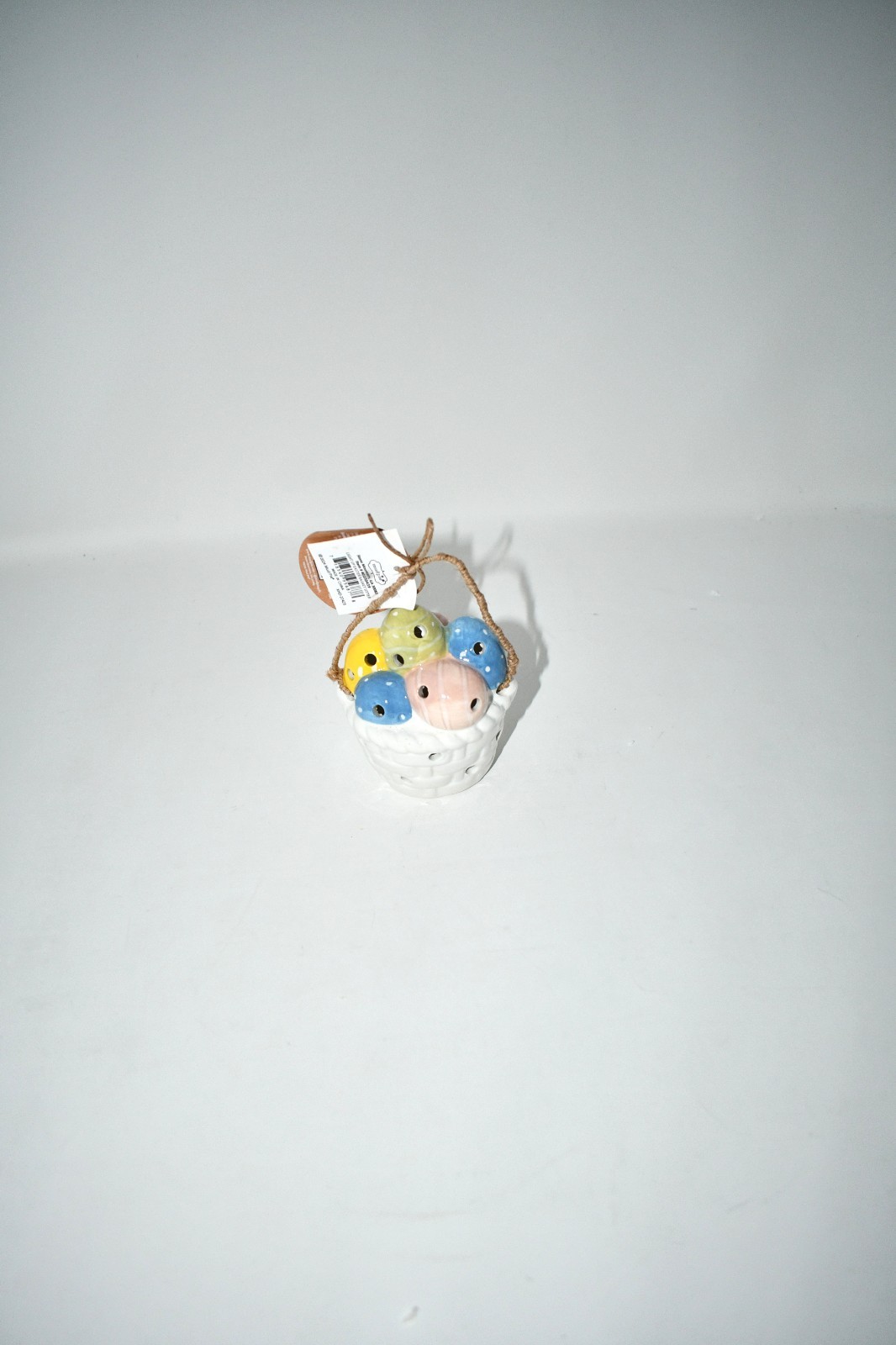 Mud Pie Easter Basket Light-Up Sitter in White #40030439 NWT