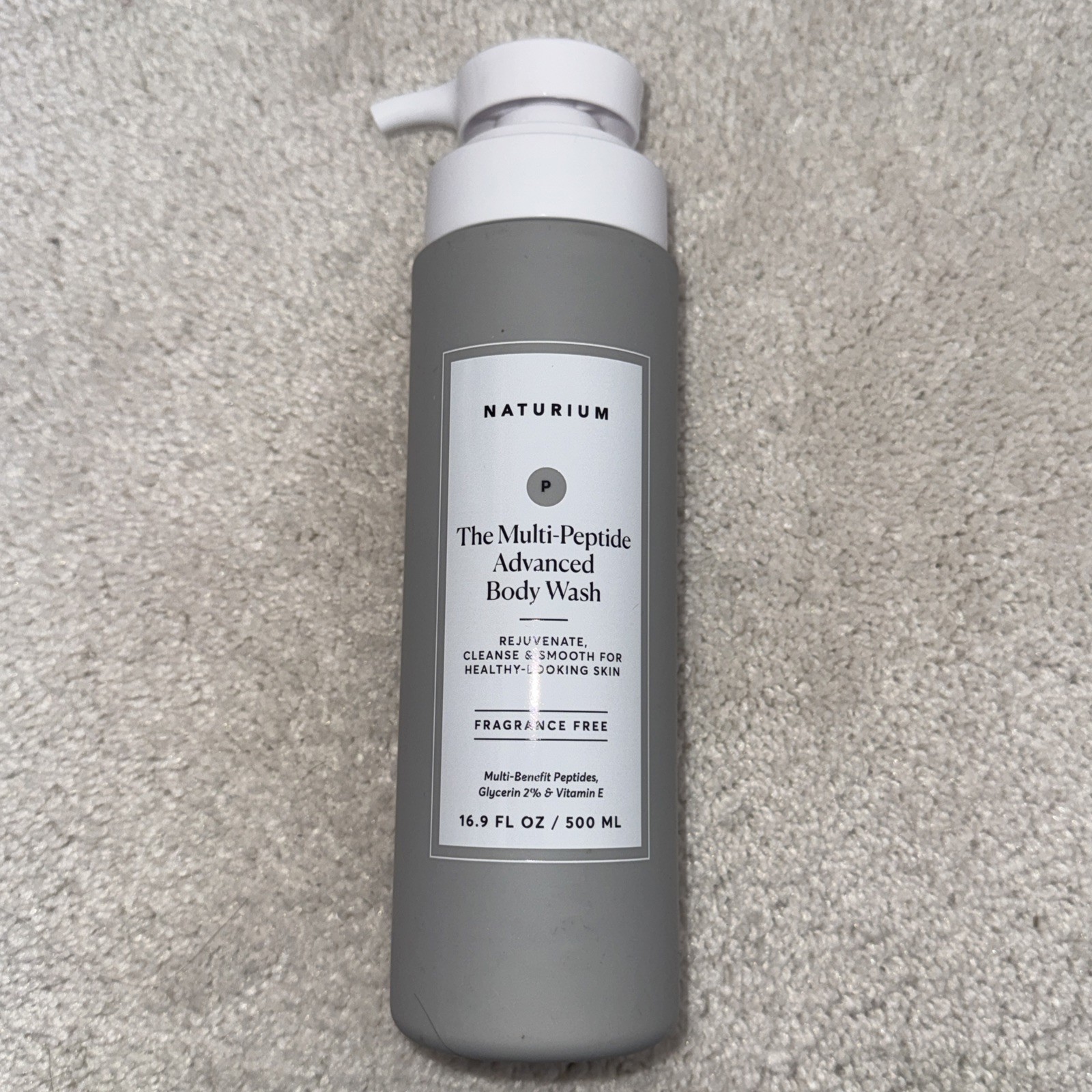 Naturium Multi-Peptide Advanced Body Wash, Rejuvenate, Cleanse & Smooth, with Ri