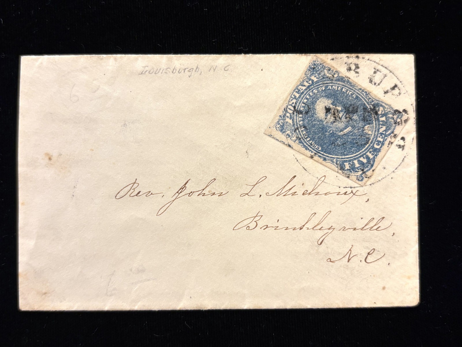 NC LOUNSBURGH CONFEDERATE COVER CSA #4