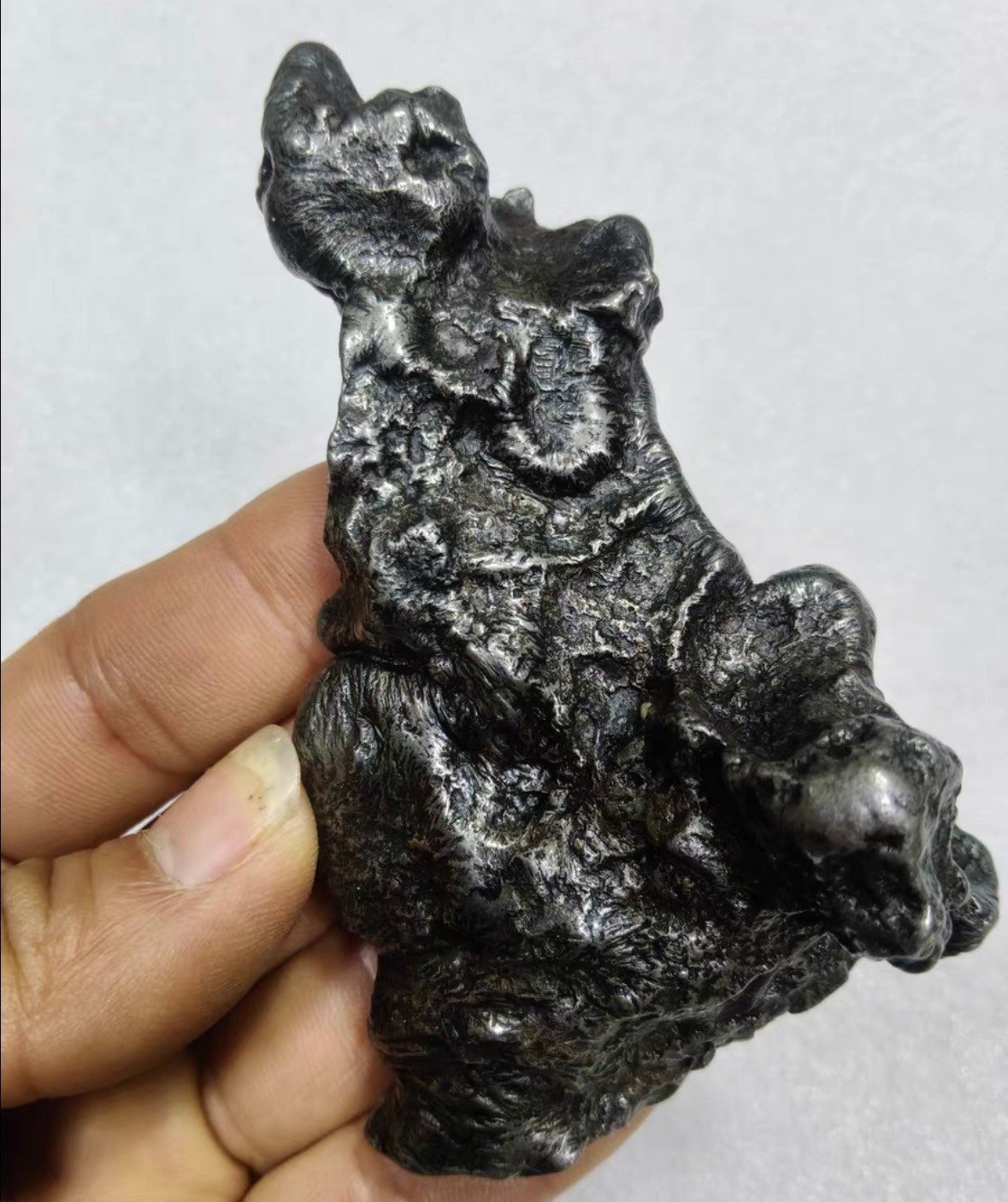 IRON NICKEL METEORITE PIECE METEOR SPECIMEN SPACE ROCK ASTEROID SHARD 301g