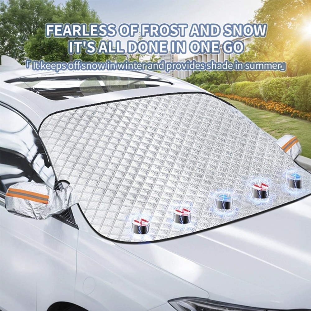 Demonsmoto Car Windshield Cover Protector Winter Snow Ice Frost Guard Sun Shade