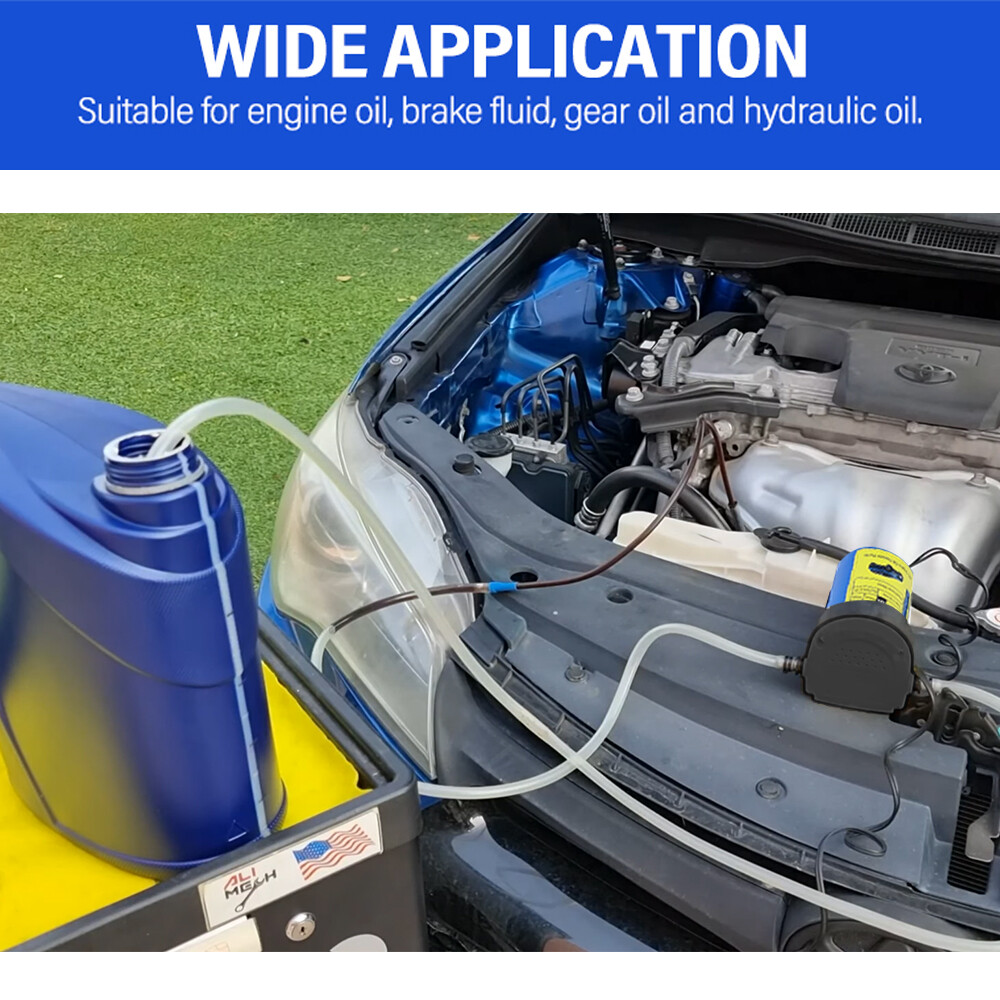 Electric Engine Oil Transfer Extractor Fluid Suction Pump Diesel Siphon Car Tool