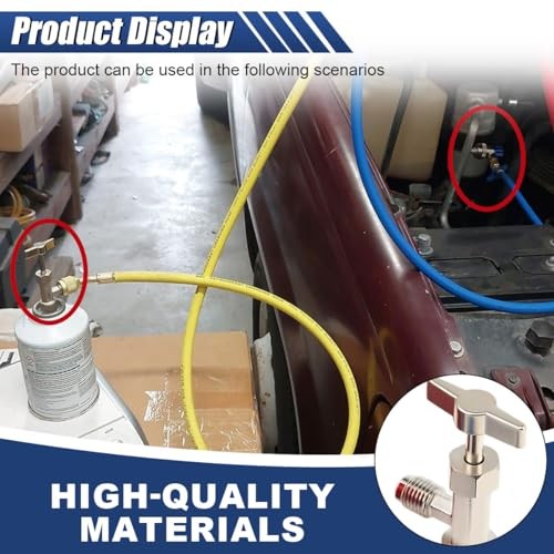 Self-Sealing Can Tap, Refrigerant Can Opener with Tank Adapter for 1/4" R134a