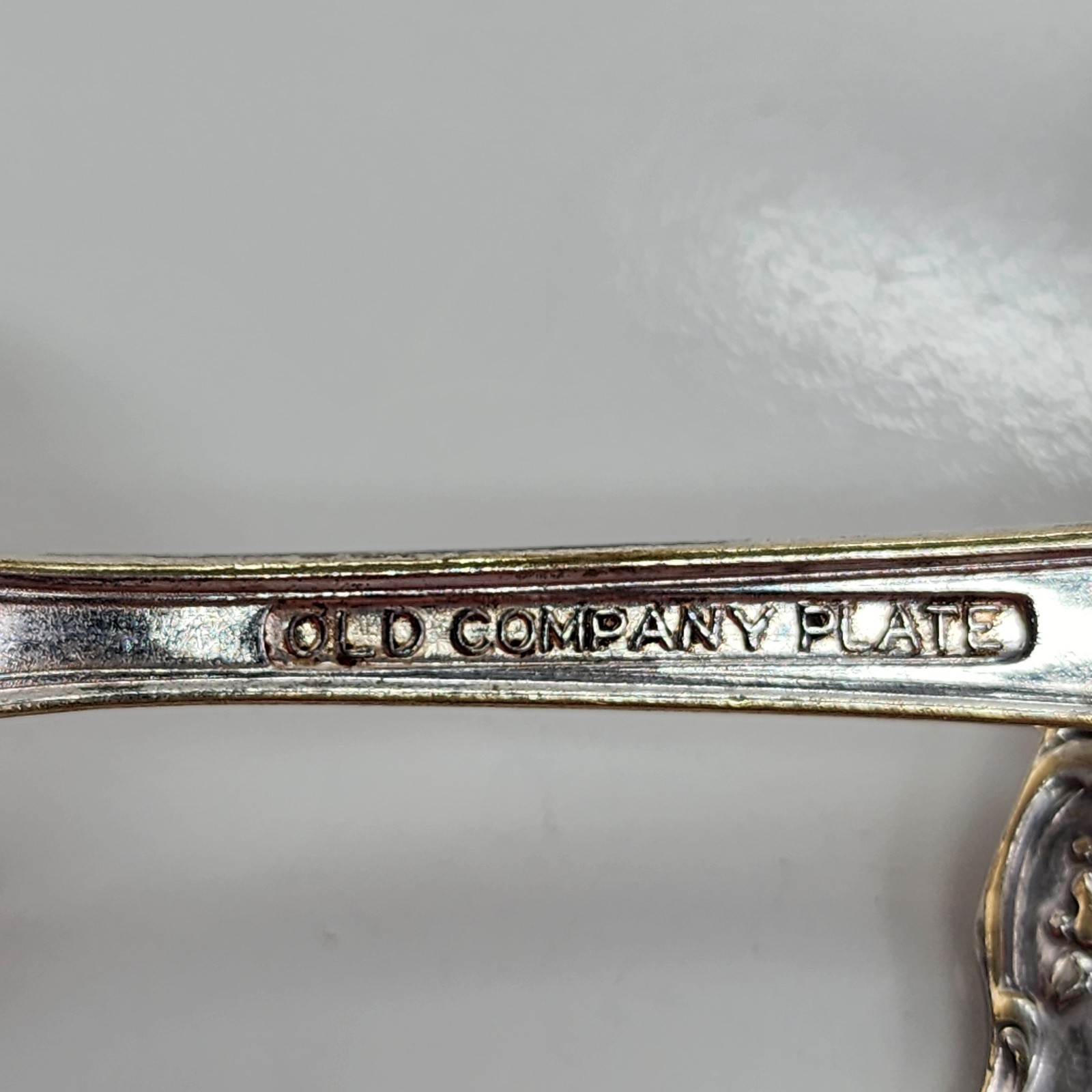 Old Company Plate SIGNATURE ROSE Silverplate Dinner Spoons 4 Pc Monogram C 6"