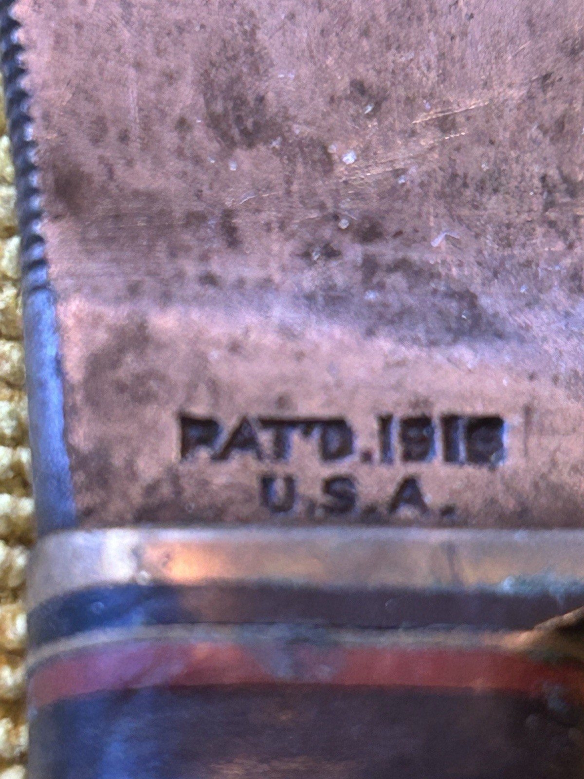 Marbles Gladstone Mich Woodcraft Pat 1915 Fixed Blade Knife W/Orig Sheath