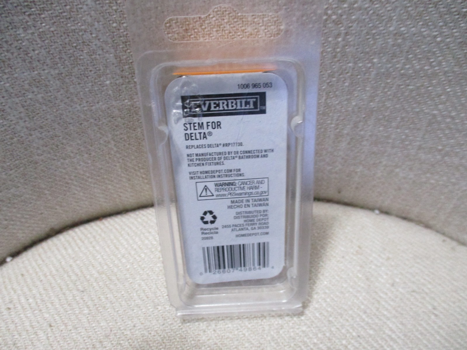 Everbilt Stem for Delta Replaces RP17730 Diverter with Seat 1006 965 053 New