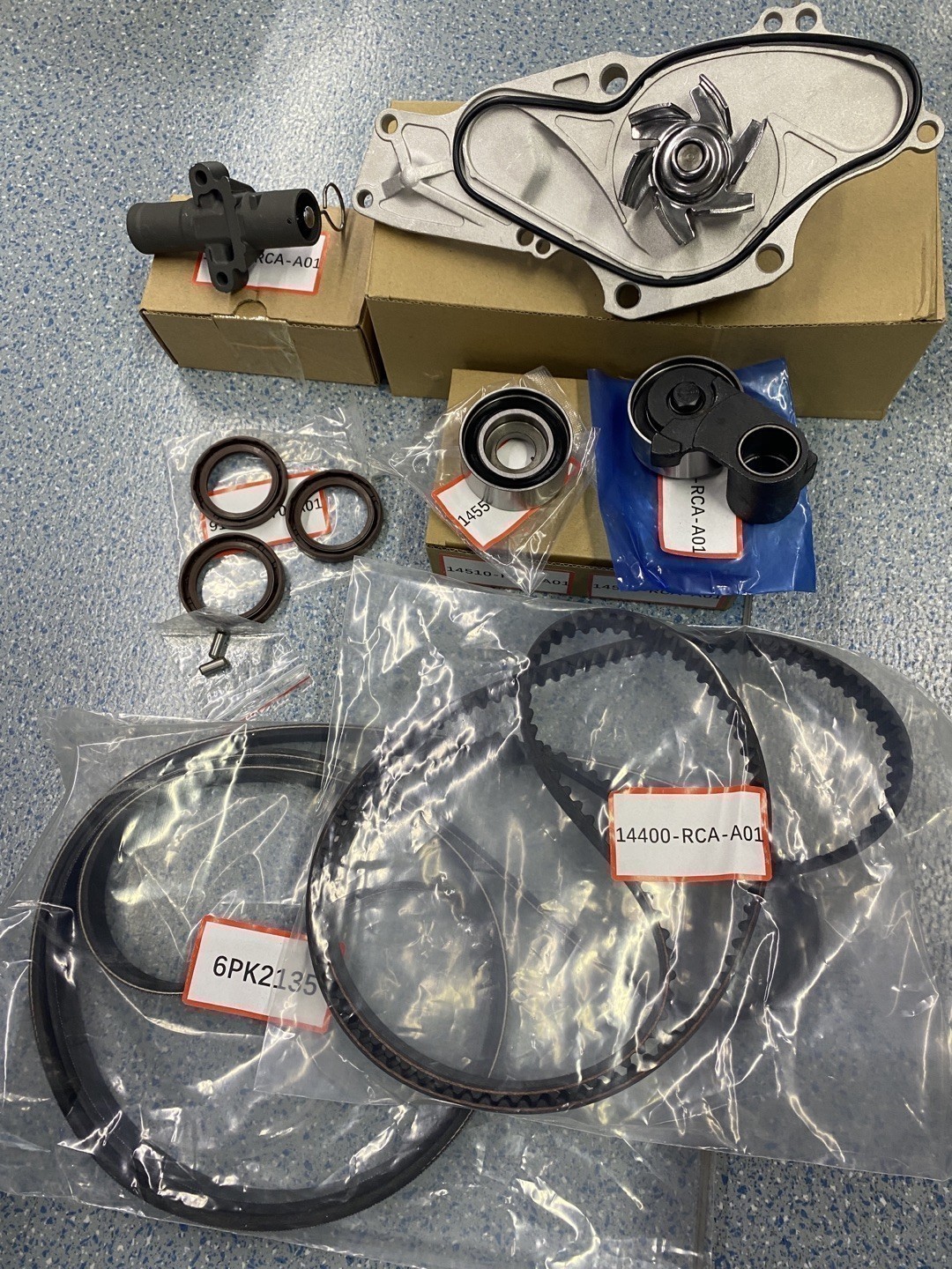 Timing Belt Water Pump Kit Fit For Honda Accord Odyssey Pilot Ridgeline 3.5L