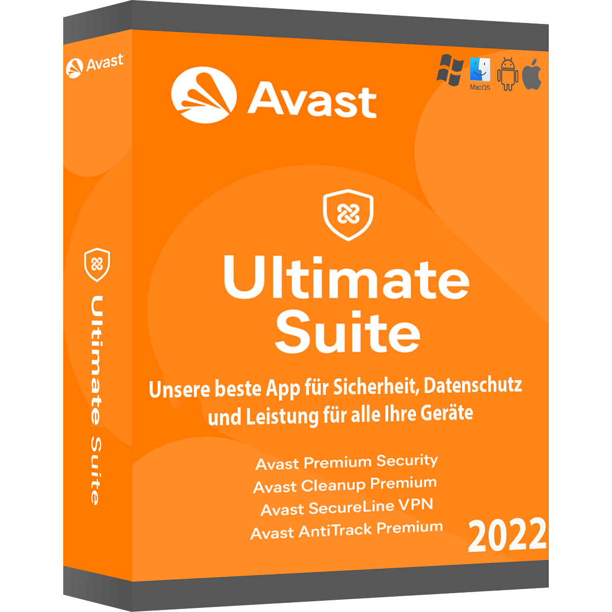AVAST Ultimate 2024 10 Geräte 1 Jahr | Mehrere Geräte | Antivirus 2023 DE avast!