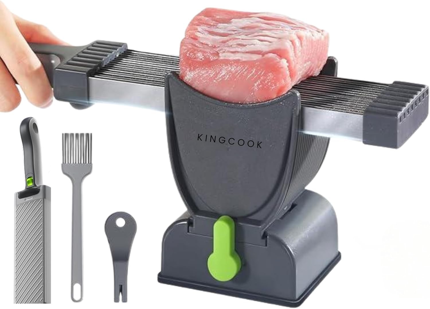 Meat Slicer, Cleaver Can Chop, Slice, Shred, 17 in 1 Stainless Steel Cleaver Kit