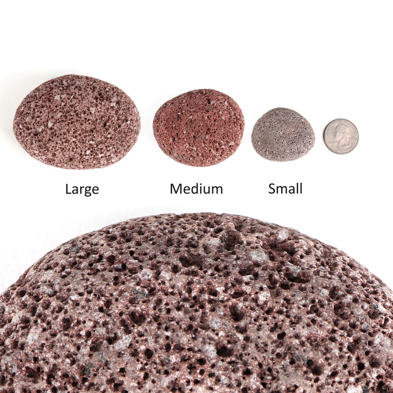 Blue Ridge Brand Lava Rocks - Tumbled Lava Stones - Volcanic Landscaping Rock